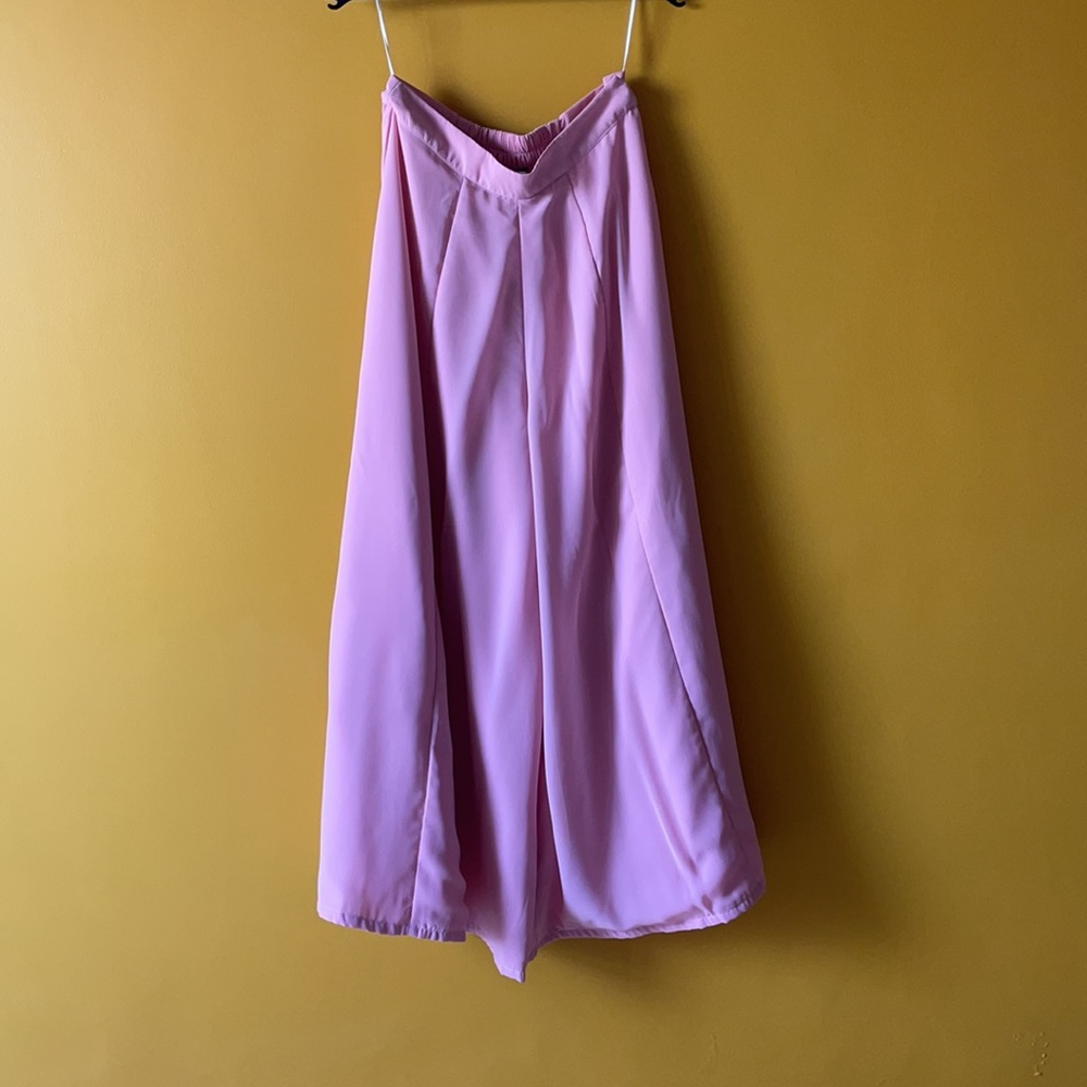 Indya baby pink 3-piece palazzo set with shrug - Picture 4 of 8